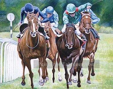 yxr012eD11 impressionnisme sport courses de chevaux Peintures à l'huile